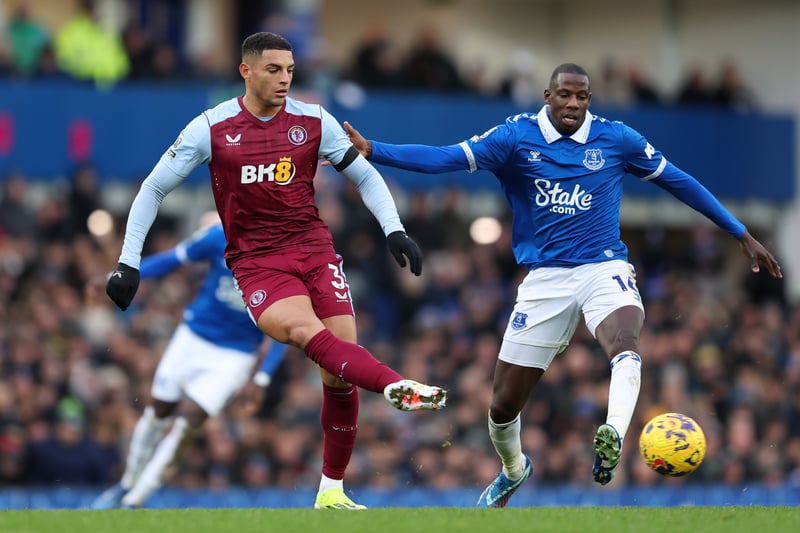 Unconvincing when Everton applied pressure but made some decent recoveries afterward. Made a silly foul in the attacking third, denying Villa a big chance, as well as a couple in the centre of the field.