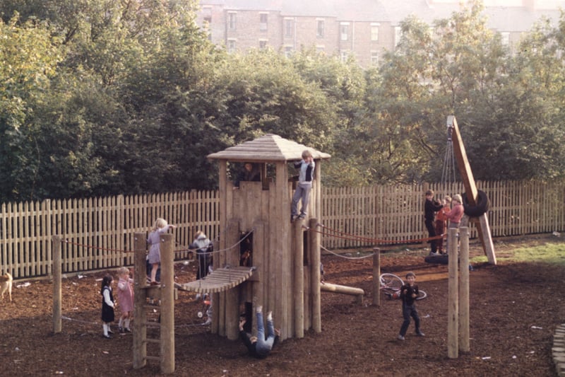 A view of the Play Area Sandyford taken in 1985. 