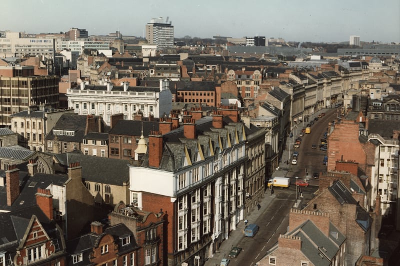 A 1985 view of Dean Street.