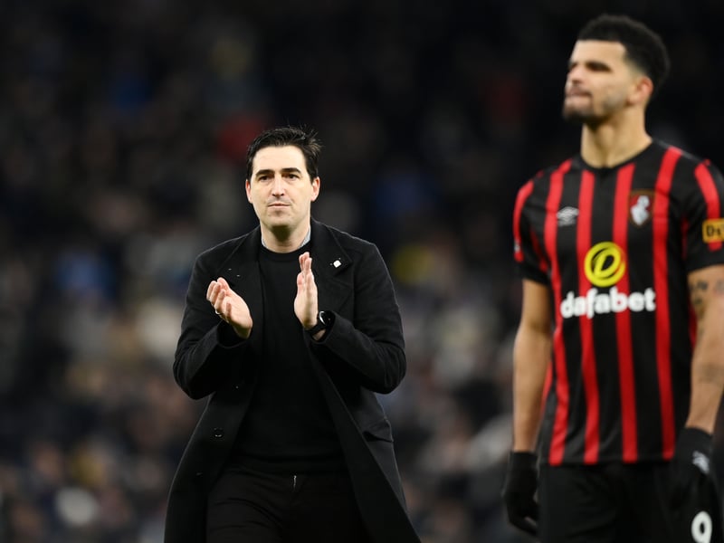 Andoni Iraola has steadied the ship after a tough start to life in the Premier League.