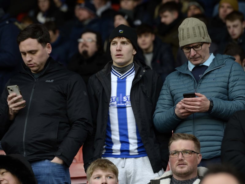 Owls fans who made the long journey to the South Coast and St Mary's to face Southampton.