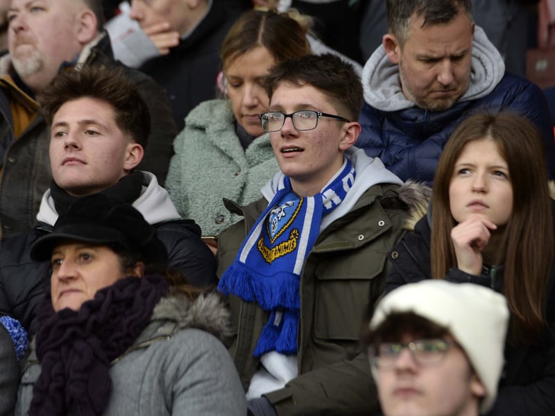Owls fans who made the long journey to the South Coast and St Mary's to face Southampton.