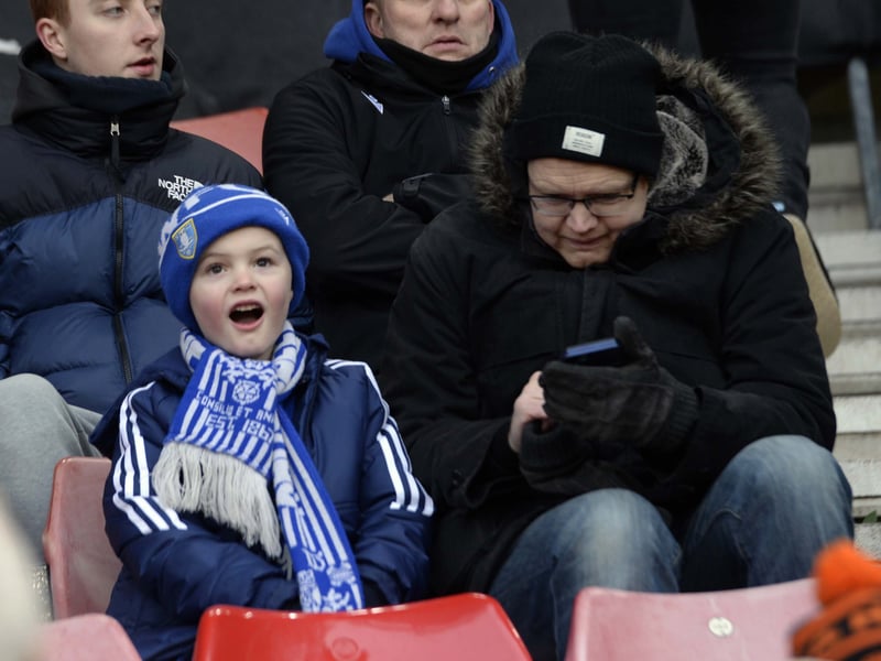 Owls fans who made the long journey to the South Coast and St Mary's to face Southampton.