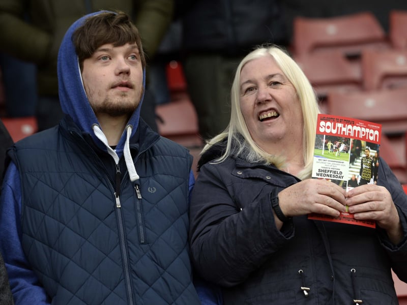 Owls fans who made the long journey to the South Coast and St Mary's to face Southampton.