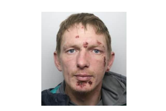 The broad-daylight robbery was carried out by defendant, Dale Glover, near to Sainsbury’s on The Moor, Sheffield city centre, after he watched his victim withdraw £100 from the Halifax cashpoint, Sheffield Crown Court heard.
After stealing £100 from his vulnerable victim on October 31, 2023, Glover attempted to escape but was stopped by members of the public, who tripped him over and returned the £100 to the victim.
Glover, aged 34, of no fixed abode, subsequently pleaded guilty to a single charge of robbery.
He was jailed for two years, six months, during a Sheffield Crown Court hearing held on January 10, 2024