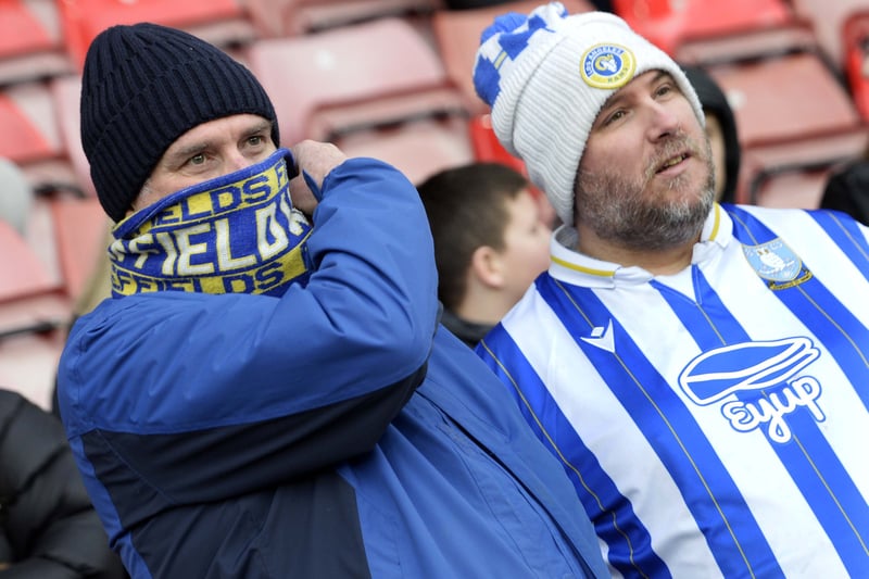 Owls fans who made the long journey to the South Coast and St Mary's to face Southampton.