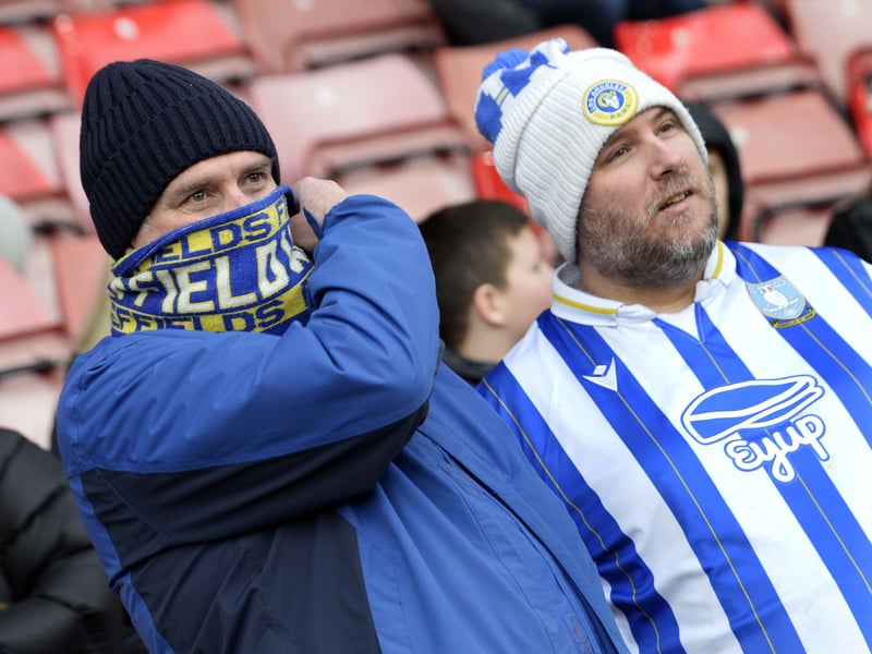 Owls fans who made the long journey to the South Coast and St Mary's to face Southampton.