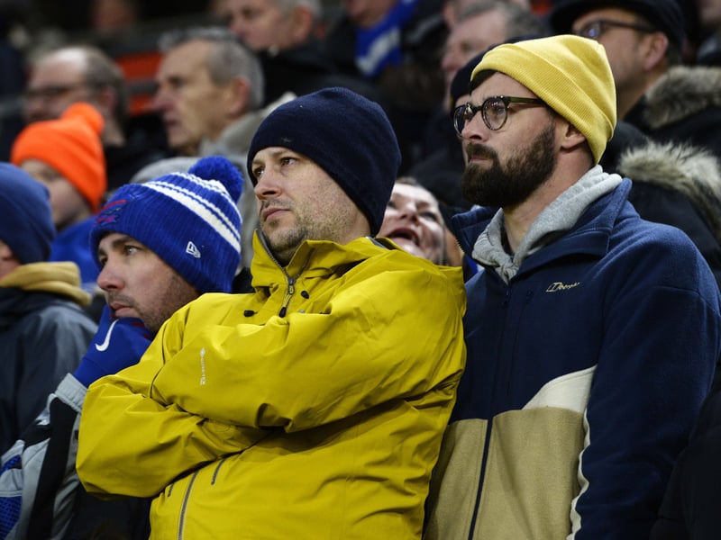 Owls fans who made the long journey to the South Coast and St Mary's to face Southampton.