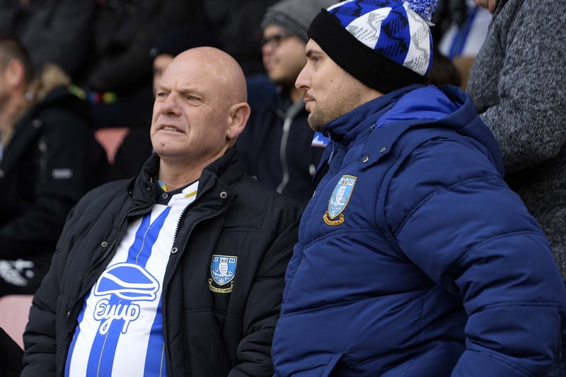 Owls fans who made the long journey to the South Coast and St Mary's to face Southampton.