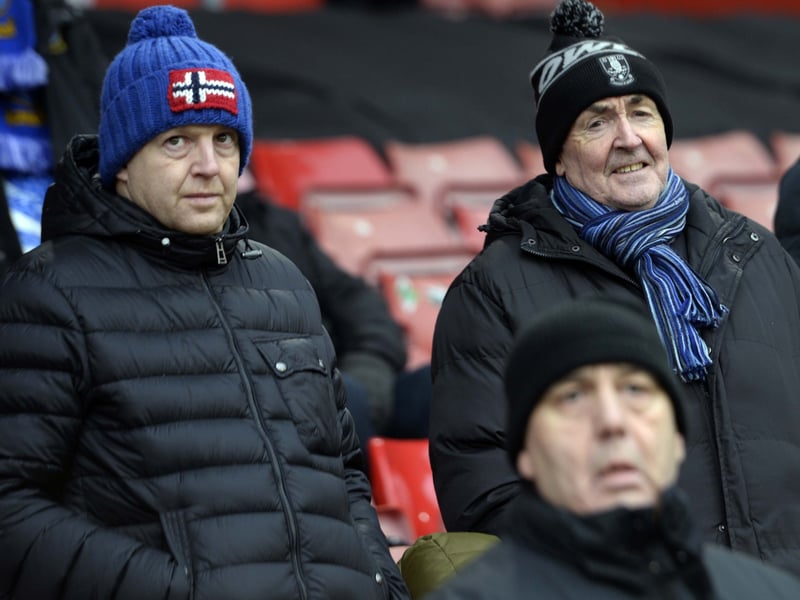Owls fans who made the long journey to the South Coast and St Mary's to face Southampton.