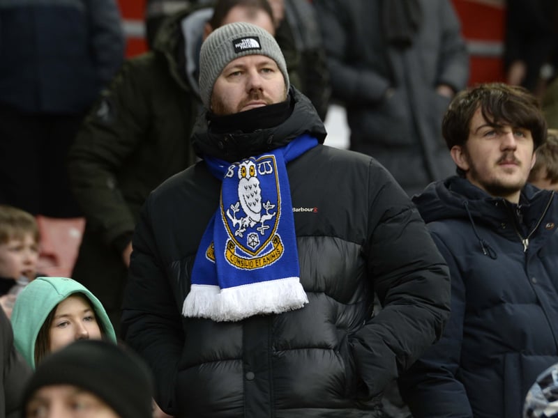 Owls fans who made the long journey to the South Coast and St Mary's to face Southampton.
