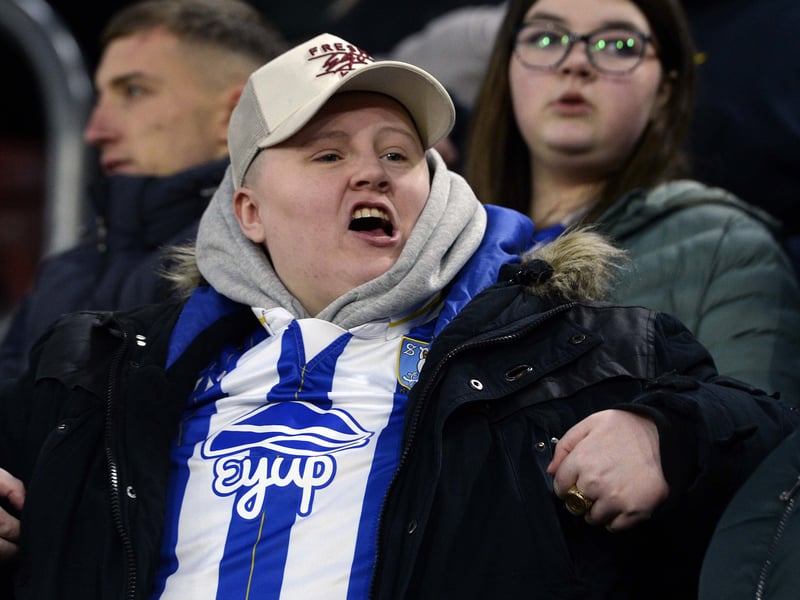 Owls fans who made the long journey to the South Coast and St Mary's to face Southampton.
