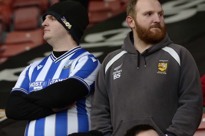 Owls fans who made the long journey to the South Coast and St Mary's to face Southampton.