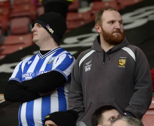 Owls fans who made the long journey to the South Coast and St Mary's to face Southampton.