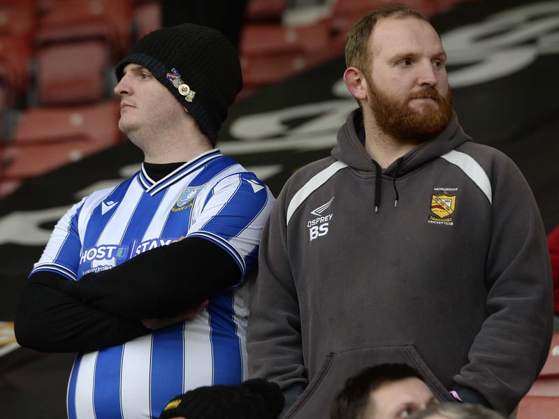 Owls fans who made the long journey to the South Coast and St Mary's to face Southampton.