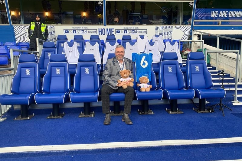 NSPCC’s Sir Peter Wanless in the St Andrew's home dugout