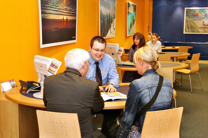 The staff were busy helping customers at the Vine Place branch in Sunderland when this photo was taken in 2005.