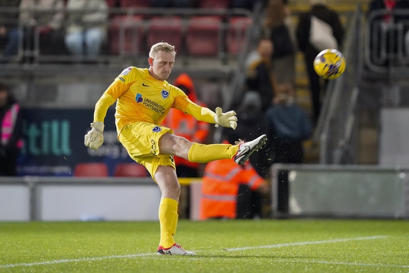 The keeper has featured six times for Pompey this season following his free transfer move from Huddersfield in the summer. All six have come in various cup competitions, though, while the 24-year-old dropped to third in the pecking order following Matt Macey's January arrival.