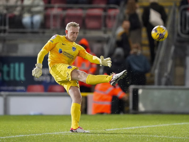 The keeper has featured six times for Pompey this season following his free transfer move from Huddersfield in the summer. All six have come in various cup competitions, though, while the 24-year-old dropped to third in the pecking order following Matt Macey's January arrival.