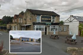 Work on a supermarket building on the site of the former Royal Oak pub, Mosborough, appears to be complete. Main picture: Google. Inset: National World