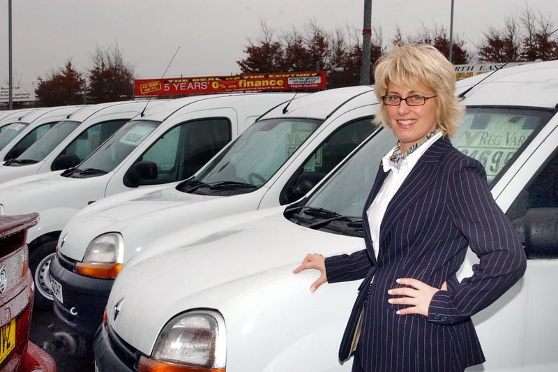Commercial van specialist Karen Walters was pictured at the Stoneygate branch in 2003.