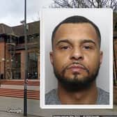 Mitchel Whitaker, pictured, was jailed for over three years at Derby Crown Court, after he  pleaded guilty to possession with intent to supply heroin and crack.