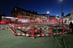 Roadworks on the A57 Whitham Road, which remains partially closed after a water main burst on Monday. Picture: National World