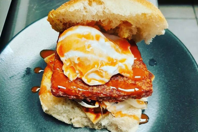 If you are looking for a classic Glasgow breakfast roll with a twist, head to Comet Pieces  for this roll which includes square sausage, potato scone, haggis, fried onions and hot sauce on a Mortons roll. 