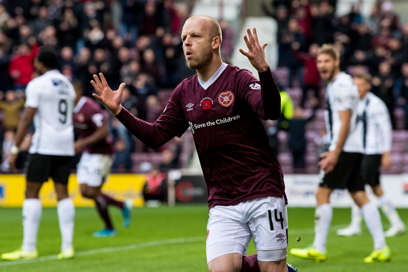The Jambos boss was their top scorer for the 2018/19 season with 14 goals to his name. 