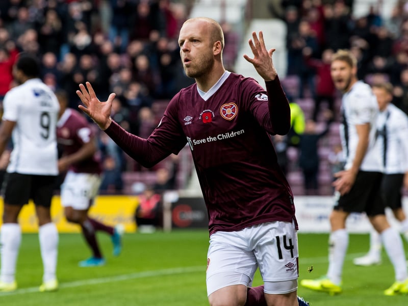 The Jambos boss was their top scorer for the 2018/19 season with 14 goals to his name.
