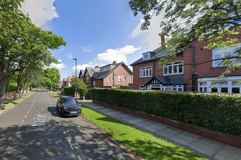 The average property of a house on North Avenue in Gosforth £1,144,833.