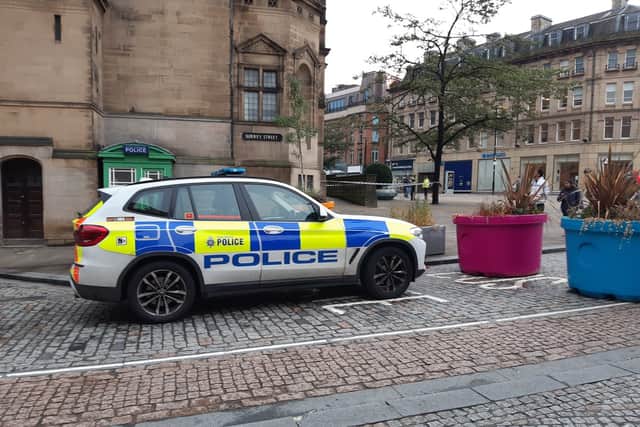 A police cordon was put in place, following the incident 