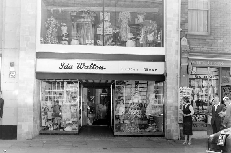 Ida Walton's ladies wear shop at 23 Waterloo Road in 1960
