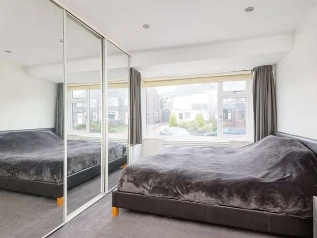 The main bedroom has a lot of wardrobe space. (Photo courtesy of Whitehornes Estate Agents)