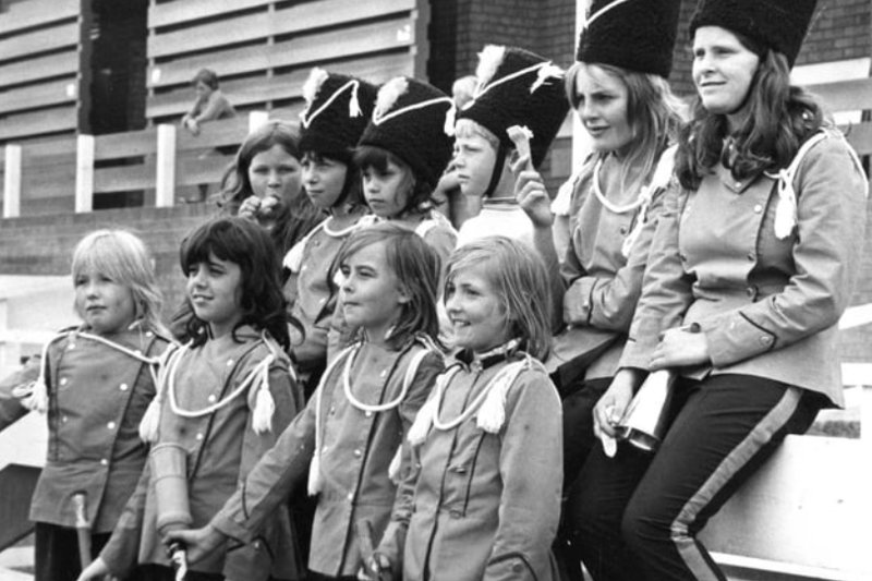 Members of the South Shields Blue Starts watching other bands compete in 1972. Remember this? 