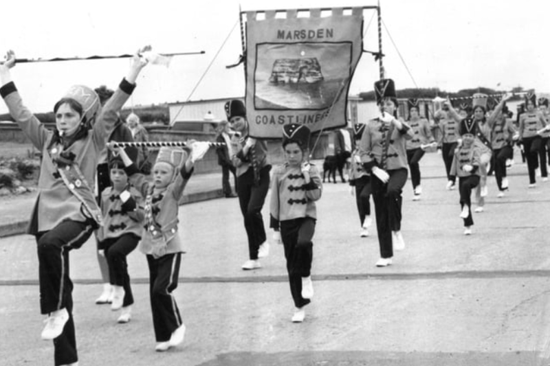 The Marsden Coastliners on parade in 1972. Have you spotted anyone you know? 