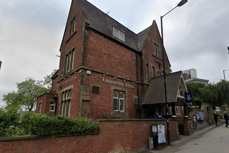 5-star restaurant, cafe or canteen: University Arms at 197 Brook Hill, Sheffield. Rated on December 19.