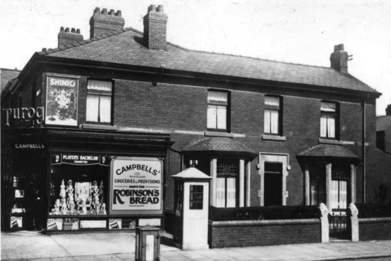 Shop and Boarding house at the corner of Chesterfield Road and Sherbourne Road North Shore in the 1940s