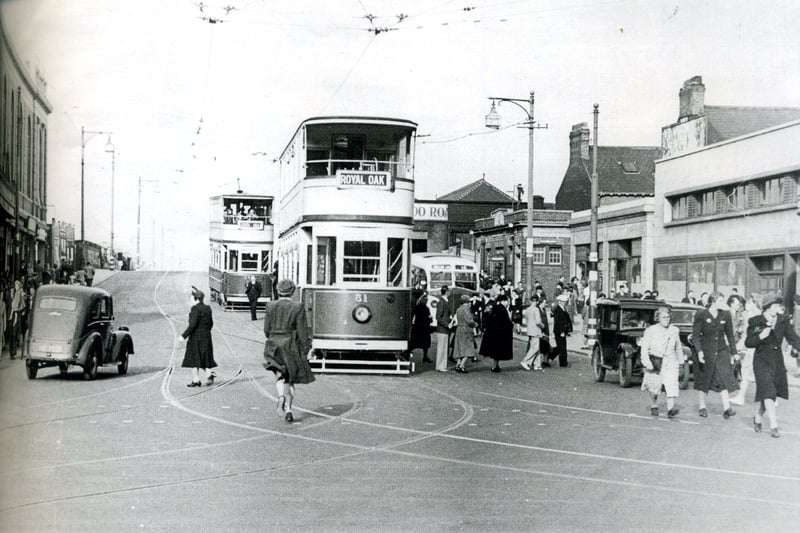 Looking east up Waterloo Road from it's junction with Lytham Road, 1940s