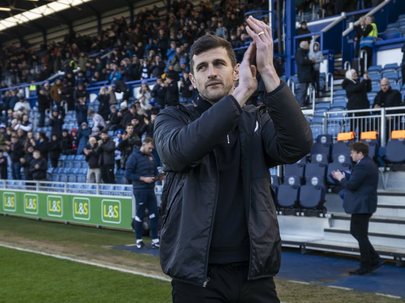Pompey boss John Mousinho has amassed 50 league games as Pompey boss