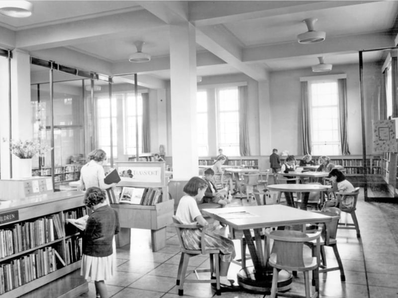 Children's Library, Manor Branch Library, Ridgeway Road, Sheffield, which opened on March 17, 1953