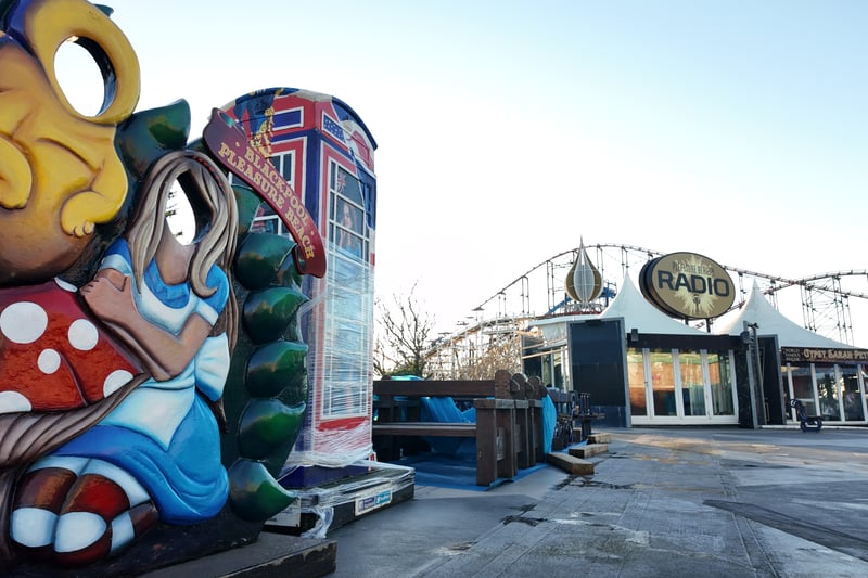 A lot of work goes on behind the scenes when the pleasure beach is closed