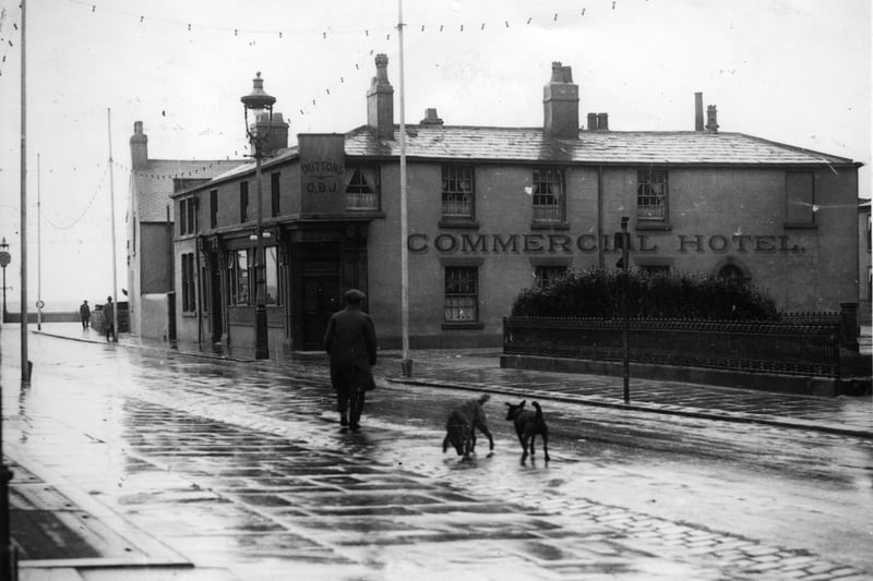 The Commercial Hotel on the corner of Waterloo Road and Commercial Road ( now Commercial Street) near the junction with the Promenade, 1920s 
