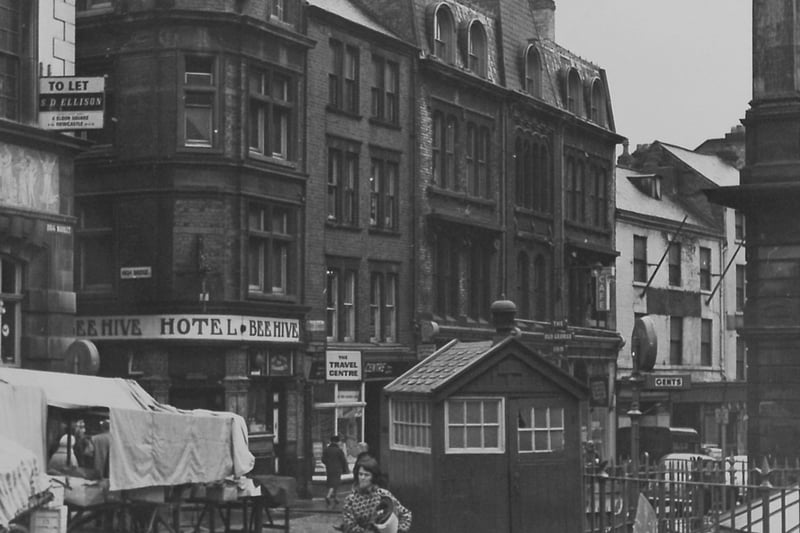 An old police box on the Bigg Market.