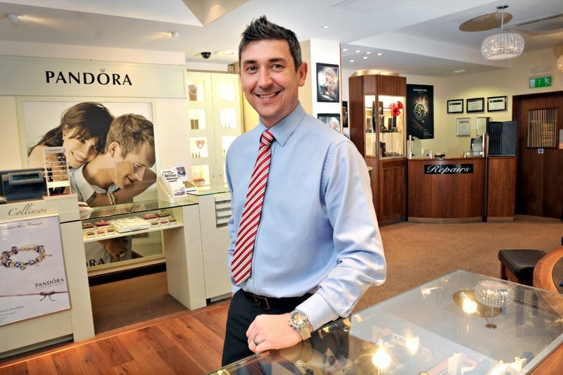 Harry Collinson in the city centre jewellers premises in 2012.