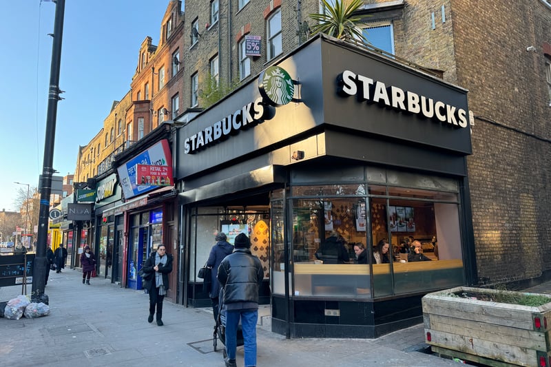 It's Starbucks, and it's at the Highbury Corner end of Upper Street.