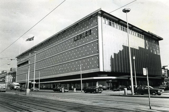 Lewis's department store in Blackpool which was pulled down in the 1990s