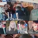 As part of on-going enquiries officers are keen to identify the three men and woman in the images as they may be able to assist with their investigation
