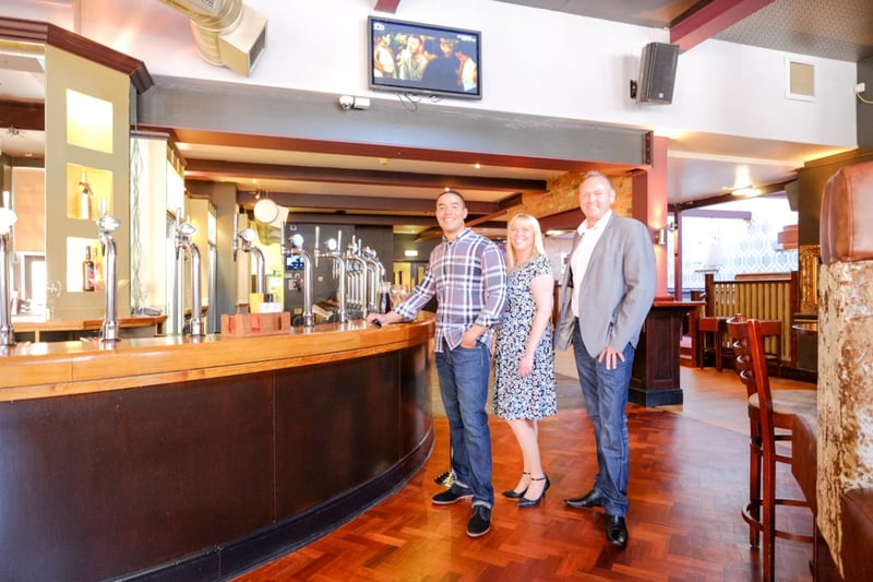 Owner Les Ojugbana,  (left) with manager Nichola Price and Casa Rio Tapas restaurant boss Mark Hardy.