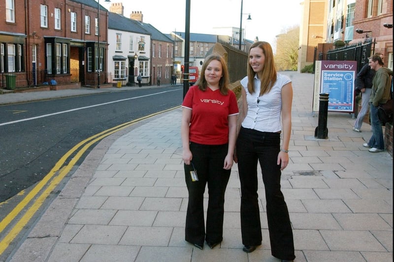 Varsity staff Jennifer Conlin and Rebecca Hauxwell were in the picture in 2004.